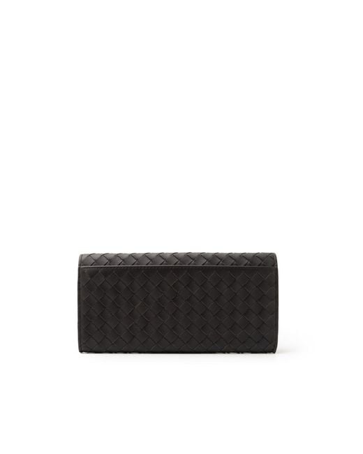 Bottega Veneta Black Weaving Wallet for men