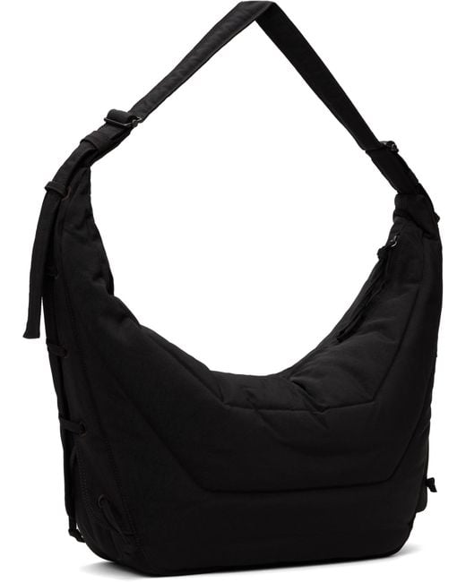 Lemaire Black Game Large Zipped Shoulder Bag