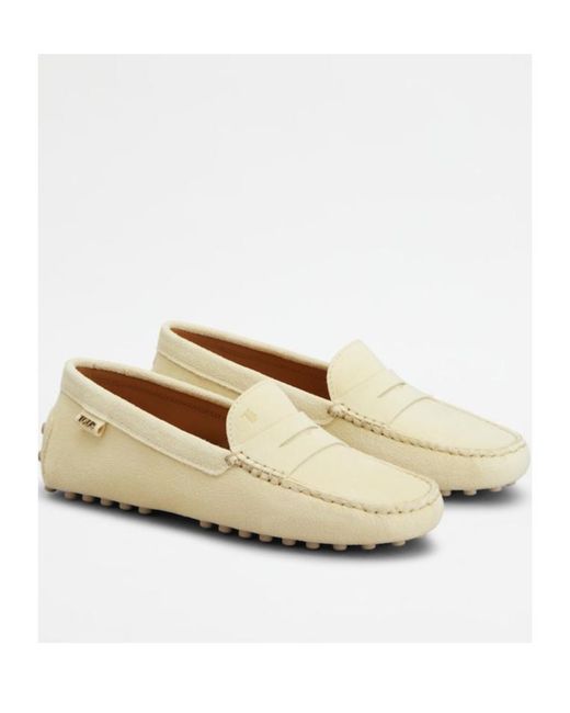 Tod's Natural Gommino Loafers