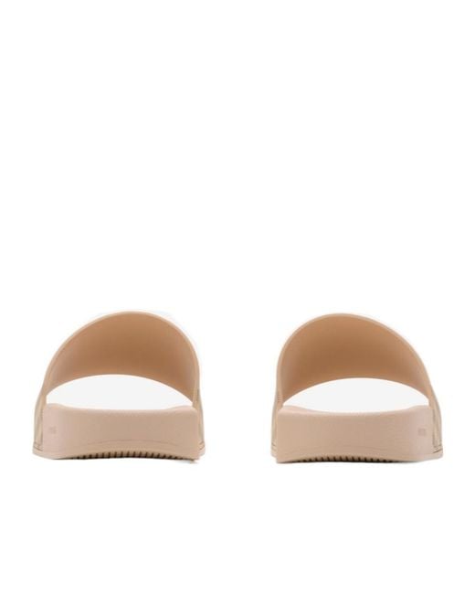 Burberry Natural Check Slides