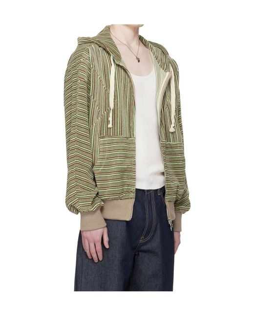Edward Cuming Multicolor Striped Hoodie for men