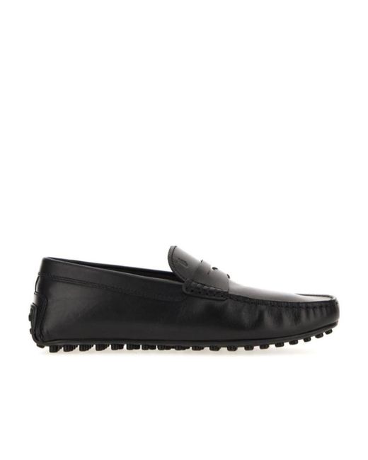 Tod's Black City Gommino Driving Loafers for men