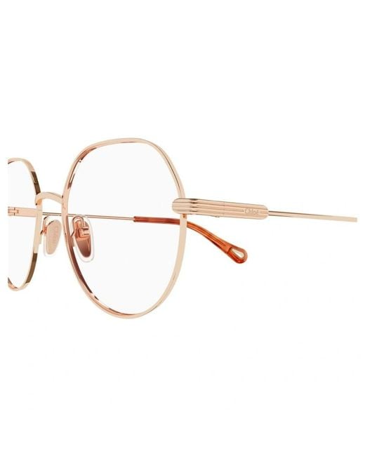 Chloé White Chloé Eyewear Round-Frame Glasses