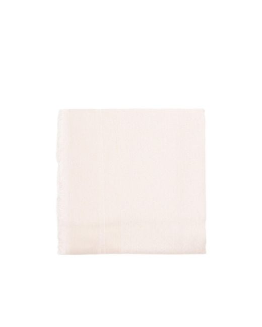Elisabetta Franchi White Logo Pattern Scarf