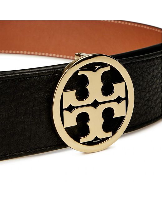 Tory Burch White Miller Reversible Belt