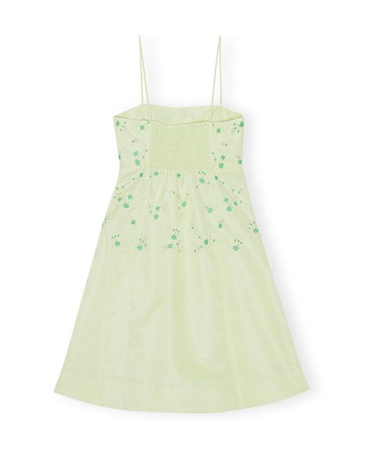 Ganni Green Outerwear Nylon Mini Dress