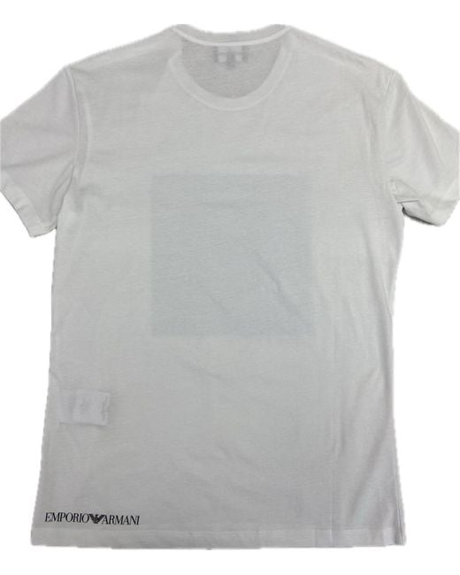 Emporio Armani White Short-Sleeved T-Shirt for men