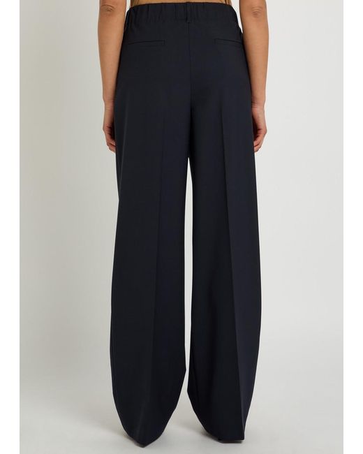 Herno Blue Straight-Leg Stretch-Woven Trousers