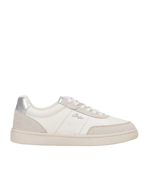 Boss White Minimalist Tennis Shoes
