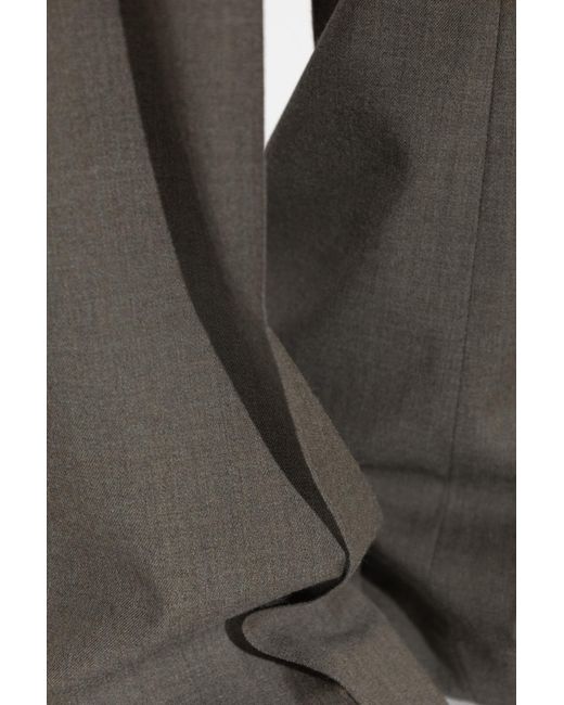 The Attico Gray Belt Loop Casual Pants