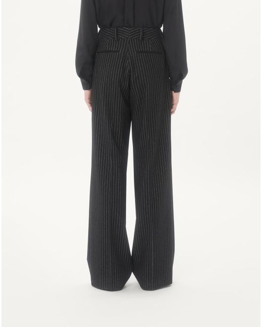 Valentino Black Pinstriped Pants for men