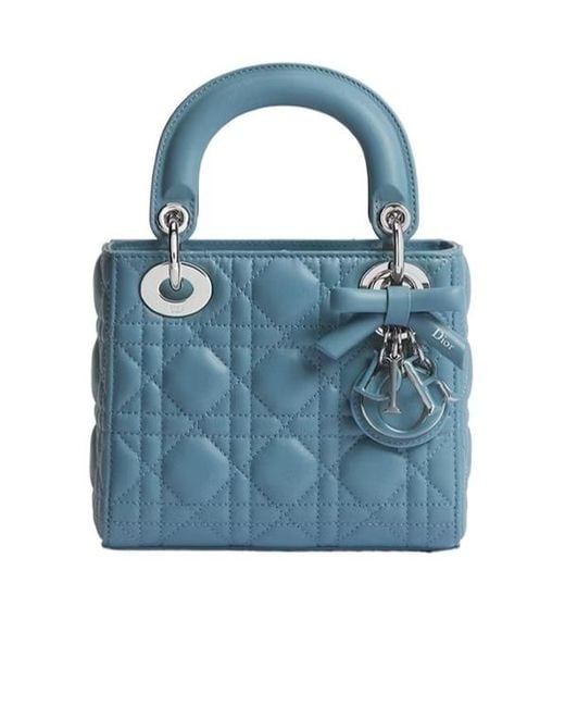 Dior Blue Mini Lady Shoulder Bag