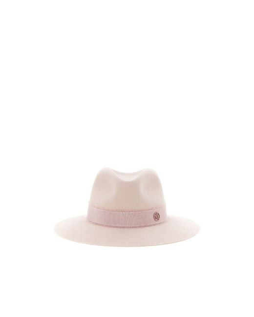 Maison Michel Pink Henrietta Felt Hat