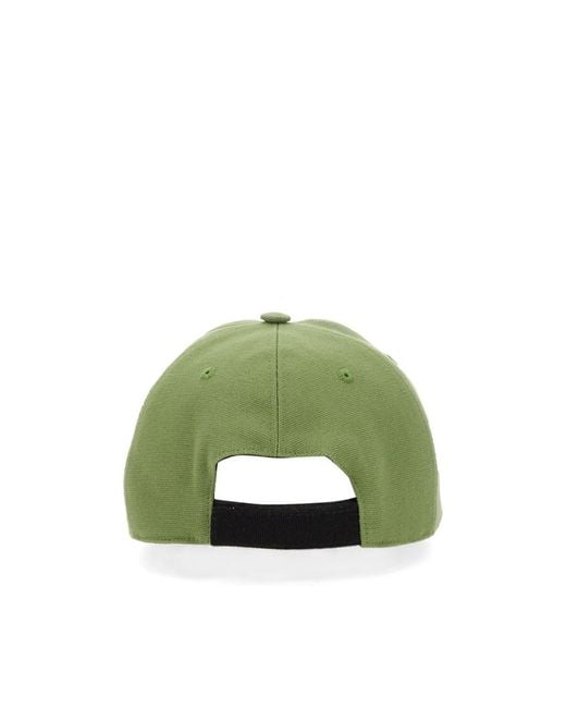Stella McCartney Green Logo Embroidered Baseball Cap
