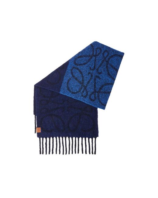 Loewe Blue Anagram Scarf