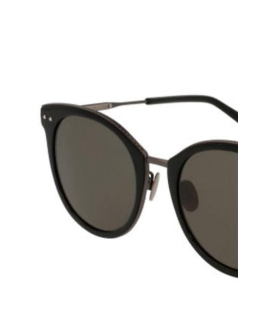 Bottega Veneta Metallic Logo Details Sunglasses