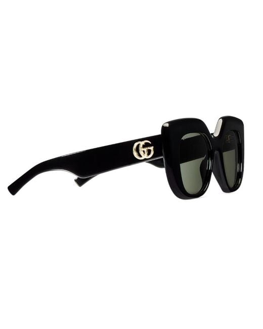 Gucci Black Square Frame Sunglasses
