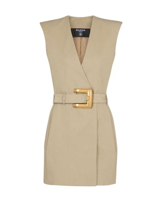 Balmain Metallic Wrap Dresses