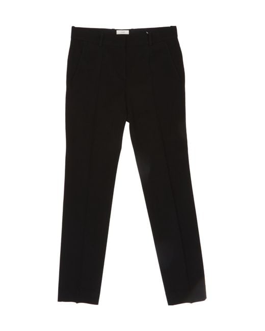 Totême Black Casual Trousers With Belt Loops
