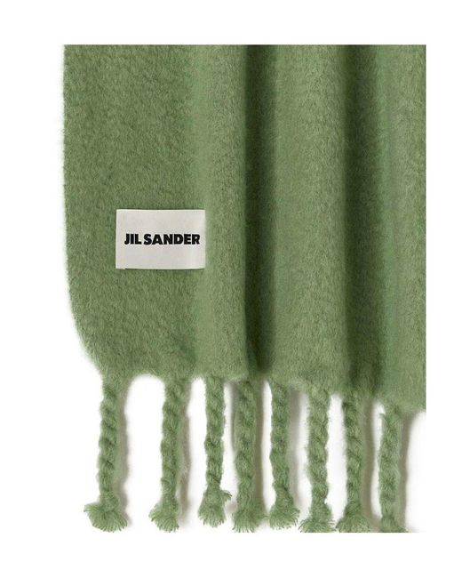 Jil Sander Green Scarf
