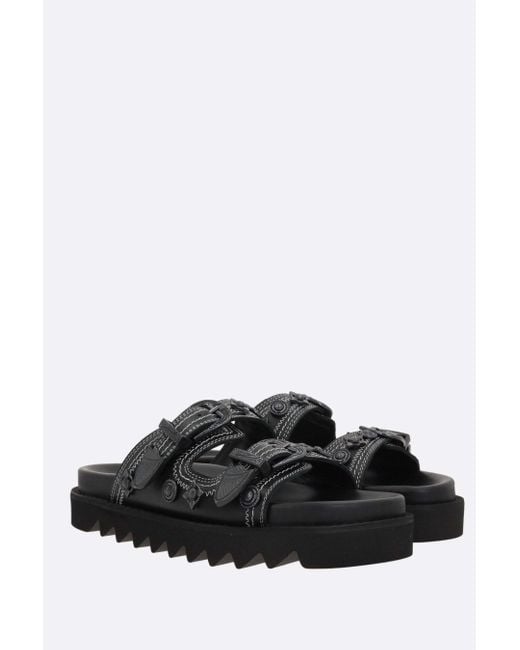 Toga Black Buckle Detailed Sandals