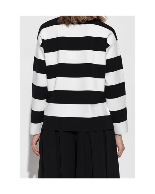 Max Mara Black Striped T-Shirt