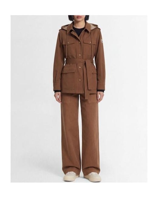 Moncler Brown Centaurea Cotton Field Jacket