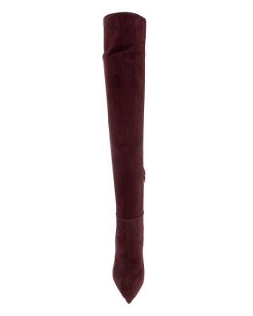 Gianvito Rossi Red 90Mm Jules Suede Pointed-Toe Boots