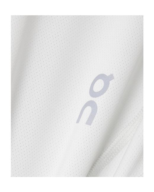 On Shoes White Paneled Mesh And Stretch-Jersey T-Shirt