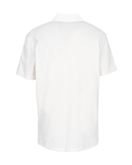 C P Company White Short-Sleeve Polo Shirt for men