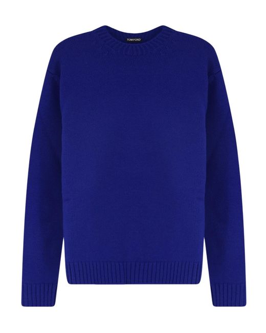 Tom Ford Blue Long-Sleeved Sweater for men