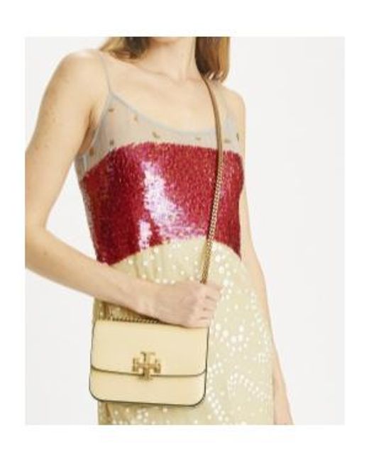 Tory Burch Natural Bags Eleanor Logo Plaque Small Shoulder Bag