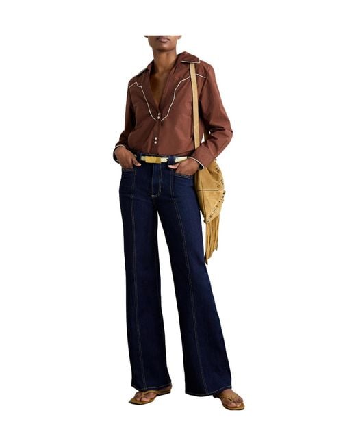 Johanna Ortiz Brown Cotton-Poplin Shirt