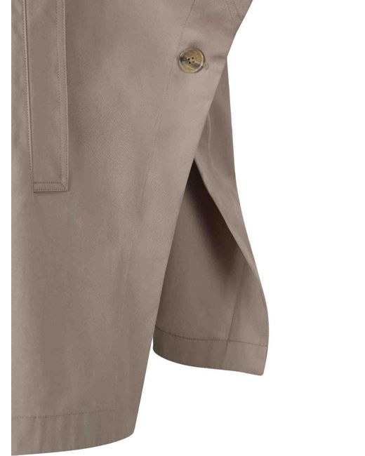 Herno Gray Cotton Coat