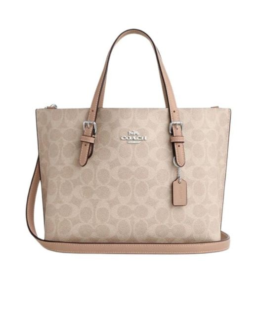 COACH Natural Logo Shoulder Bag