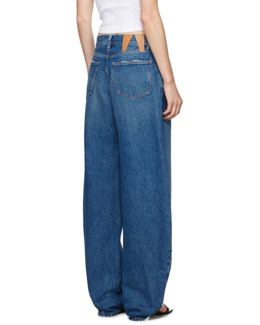 DARKPARK Blue Denim Trousers With Belt Loops