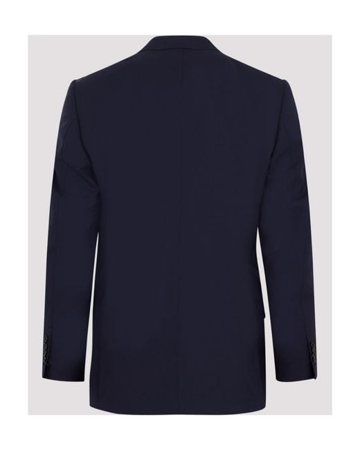 Tom Ford Blue Wool Single-Breasted Suit Set for men