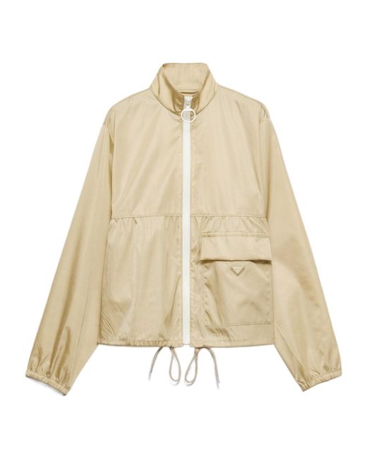 Prada Natural Re-Nylon Blouson Jacket