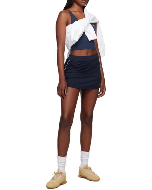Sporty & Rich Blue Round Collar Short Vest