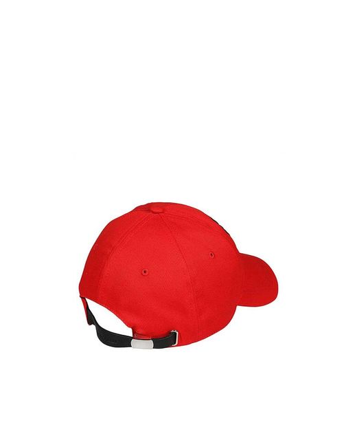 McQueen Red Logo Baseball Cap for men