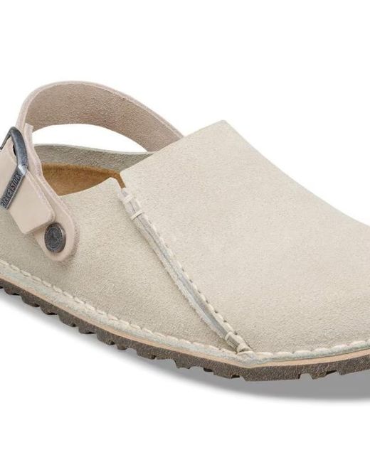 Birkenstock White Lutry Premium Suede Sneakers for men