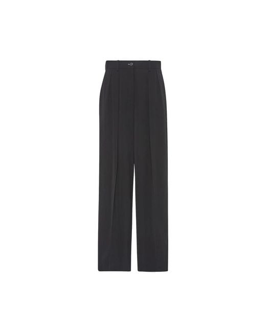 The Row Black Belt-Loop Casual Pants