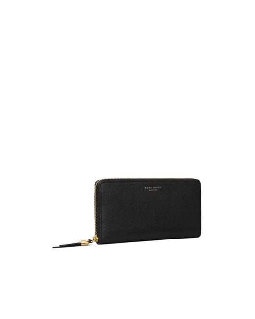 Tory Burch Black Romy Zip-Around Wallet