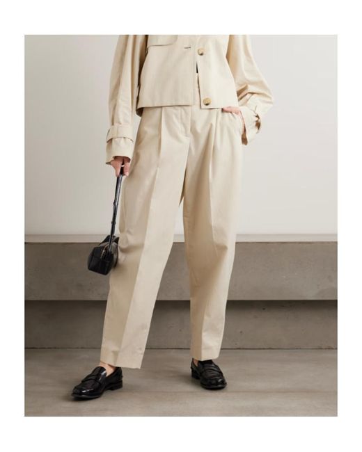 Joseph White Paver Cotton-Gauze Tapered Pants