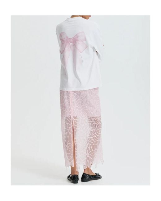 CECILIE BAHNSEN White Cbgus Skirt
