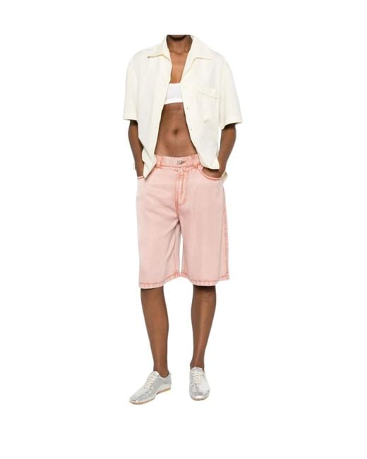 DIESEL Pink P-Desi Trompe L'Oeil Bermuda Shorts