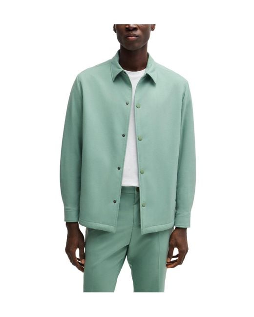 Boss Green Solid Casual Jacket for men