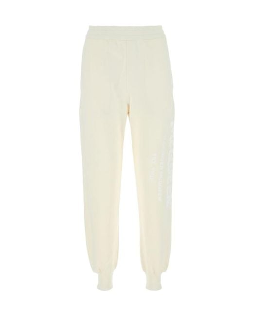 McQueen White Logo Printed Track Pants