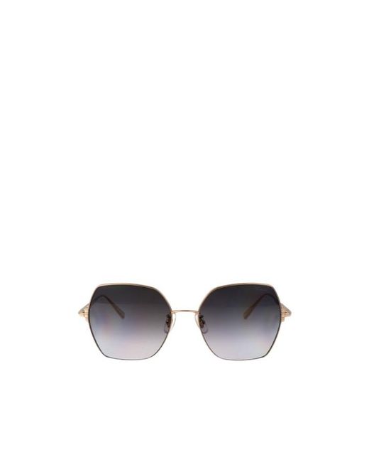 Chopard Metallic Eyewear Geometric Frame Sunglasses