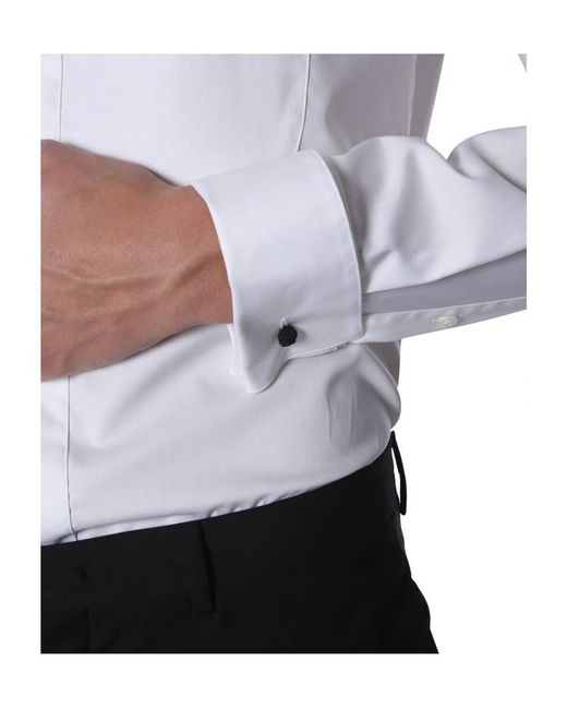 Boss White Long-Sleeved Shirt for men